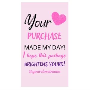 ♥️ 5x25 / 50 Thank You Cards 3.5x2